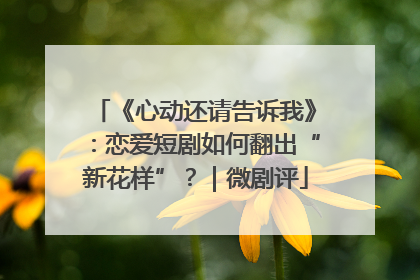 《心动还请告诉我》：恋爱短剧如何翻出“新花样”？｜微剧评