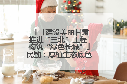 「建设美丽甘肃 推进“三北”工程 构筑“绿色长城”」民勤：厚植生态底色 筑牢绿色屏障