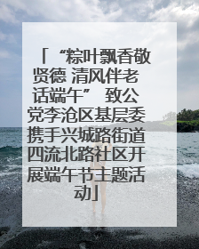 “粽叶飘香敬贤德 清风伴老话端午” 致公党李沧区基层委携手兴城路街道四流北路社区开展端午节主题活动
