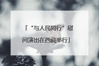 “与人民同行”慰问演出在西藏举行