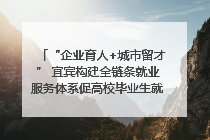 “企业育人+城市留才” 宜宾构建全链条就业服务体系促高校毕业生就业｜您牵挂的四川