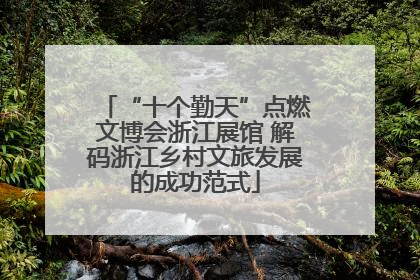 “十个勤天”点燃文博会浙江展馆 解码浙江乡村文旅发展的成功范式