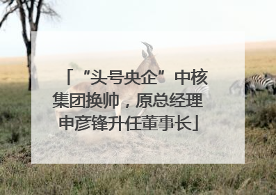 “头号央企”中核集团换帅，原总经理申彦锋升任董事长