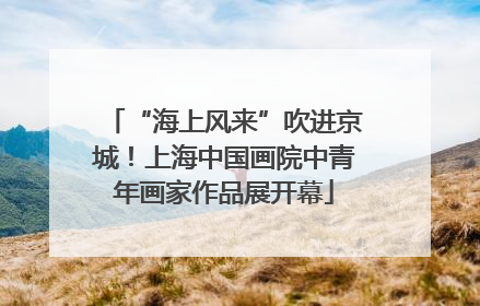 “海上风来”吹进京城！上海中国画院中青年画家作品展开幕