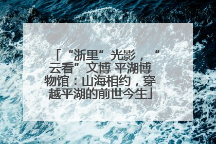 “浙里”光影，“云看”文博 平湖博物馆：山海相约，穿越平湖的前世今生