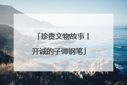 珍贵文物故事丨开诚的子弹钢笔