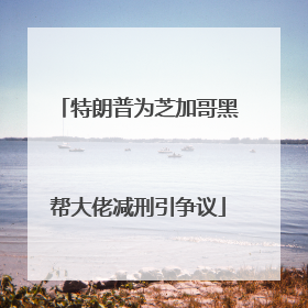 特朗普为芝加哥黑帮大佬减刑引争议