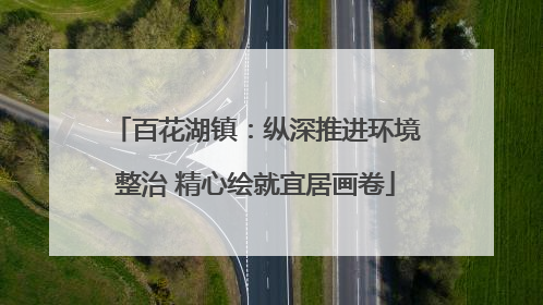 百花湖镇：纵深推进环境整治 精心绘就宜居画卷