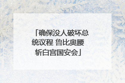 确保没人破坏总统议程 鲁比奥腰斩白宫国安会