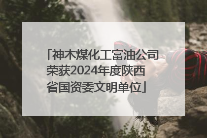 神木煤化工富油公司荣获2024年度陕西省国资委文明单位