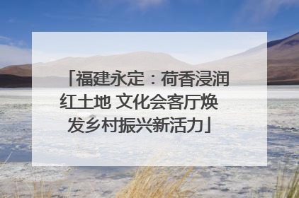 福建永定：荷香浸润红土地 文化会客厅焕发乡村振兴新活力