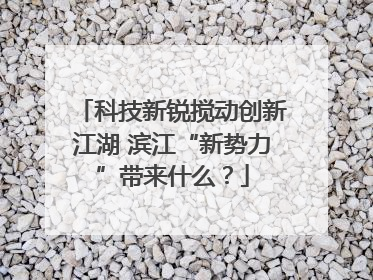 科技新锐搅动创新江湖 滨江“新势力”带来什么？