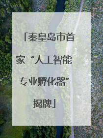 秦皇岛市首家“人工智能专业孵化器”揭牌