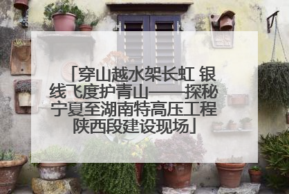 穿山越水架长虹 银线飞度护青山——探秘宁夏至湖南特高压工程陕西段建设现场