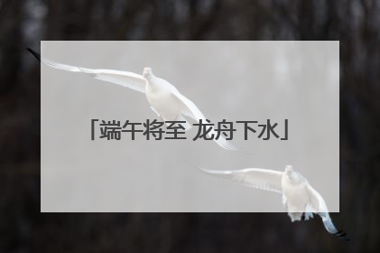 端午将至 龙舟下水