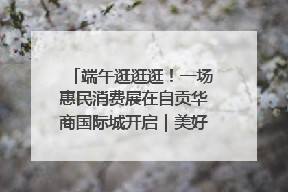端午逛逛逛！一场惠民消费展在自贡华商国际城开启｜美好生活有“盐”味
