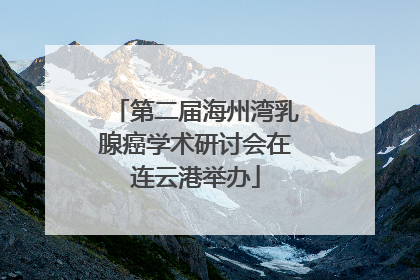 第二届海州湾乳腺癌学术研讨会在连云港举办