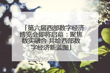 第六届西部数字经济博览会即将启幕：聚焦数实融合 共绘西部数字经济新蓝图