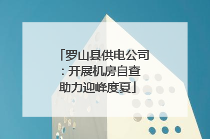 罗山县供电公司：开展机房自查 助力迎峰度夏