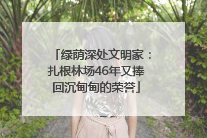 绿荫深处文明家：扎根林场46年又捧回沉甸甸的荣誉