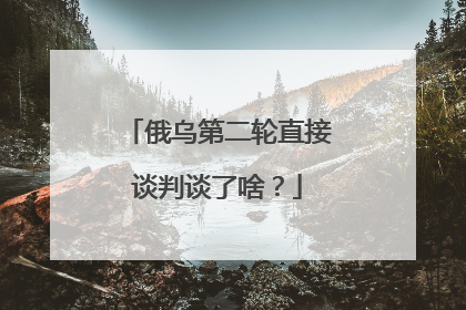 俄乌第二轮直接谈判谈了啥？