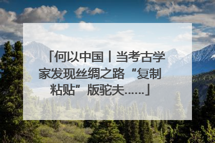 何以中国丨当考古学家发现丝绸之路“复制粘贴”版驼夫……