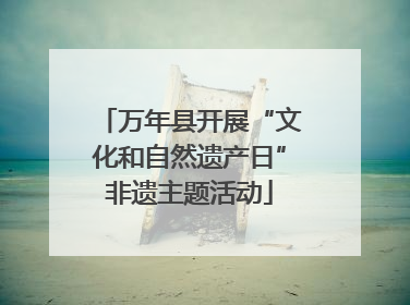 万年县开展“文化和自然遗产日”非遗主题活动