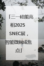 三一硅能亮相2025 SNEC展，智能微网成焦点