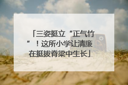 三姿挺立“正气竹”！这所小学让清廉在挺拔脊梁中生长