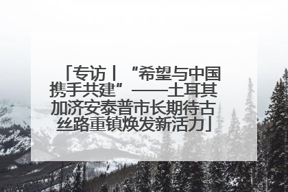 专访丨“希望与中国携手共建”——土耳其加济安泰普市长期待古丝路重镇焕发新活力