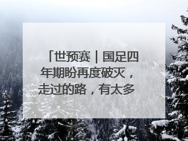世预赛｜国足四年期盼再度破灭，走过的路，有太多的“意难平”