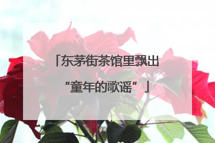 东茅街茶馆里飘出“童年的歌谣”