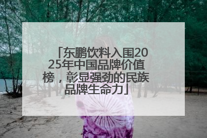 东鹏饮料入围2025年中国品牌价值榜，彰显强劲的民族品牌生命力