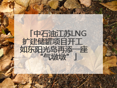 中石油江苏LNG扩建储罐项目开工 如东阳光岛再添一座“气墩墩”