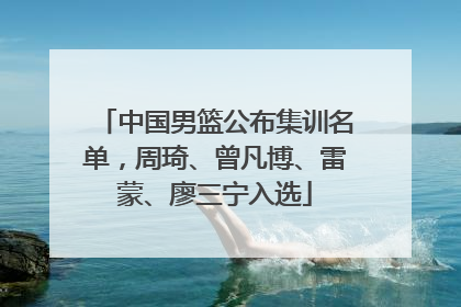 中国男篮公布集训名单，周琦、曾凡博、雷蒙、廖三宁入选