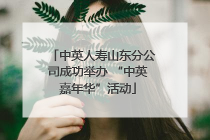 中英人寿山东分公司成功举办 “中英嘉年华”活动