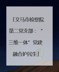 义马市检察院第二党支部：“三维一体”党建融合护民生