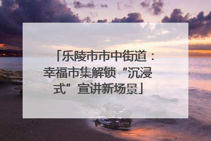 乐陵市市中街道：幸福市集解锁“沉浸式”宣讲新场景