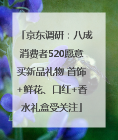 京东调研：八成消费者520愿意买新品礼物 首饰+鲜花、口红+香水礼盒受关注