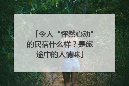 令人“怦然心动”的民宿什么样？是旅途中的人情味
