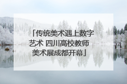 传统美术遇上数字艺术 四川高校教师美术展成都开幕