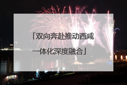 双向奔赴推动西咸一体化深度融合