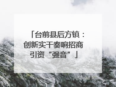 台前县后方镇：创新实干奏响招商引资“强音”