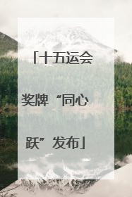 十五运会奖牌“同心跃”发布