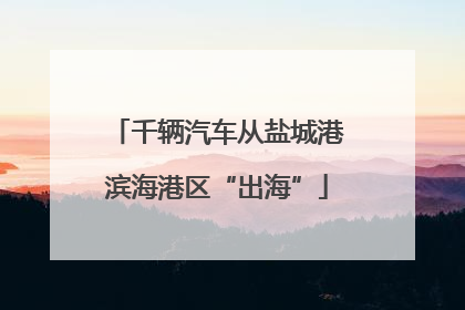千辆汽车从盐城港滨海港区“出海”