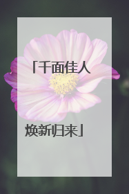 千面佳人焕新归来