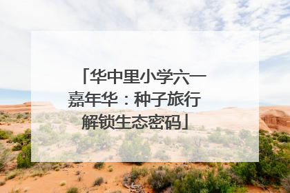 华中里小学六一嘉年华：种子旅行解锁生态密码