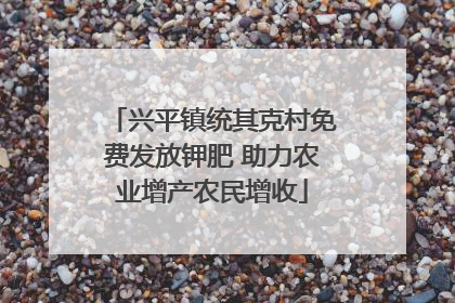 兴平镇统其克村免费发放钾肥 助力农业增产农民增收