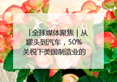 全球媒体聚焦｜从罐头到汽车，50%关税下美国制造业的“生死劫”