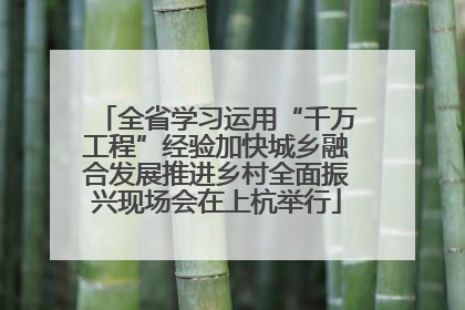 全省学习运用“千万工程”经验加快城乡融合发展推进乡村全面振兴现场会在上杭举行